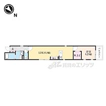 滋賀県栗東市綣９丁目（賃貸アパート1LDK・2階・43.47㎡） その2