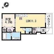 滋賀県草津市南草津５丁目（賃貸アパート1LDK・1階・37.76㎡） その2