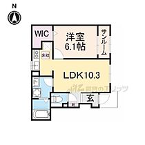 アップフィールド共栄II 102 ｜ 滋賀県東近江市外町（賃貸アパート1LDK・1階・42.73㎡） その2