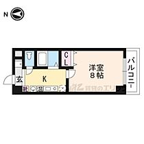 滋賀県草津市大路１丁目（賃貸マンション1K・6階・25.75㎡） その2