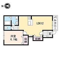 滋賀県大津市本宮２丁目（賃貸アパート1LDK・1階・43.90㎡） その2