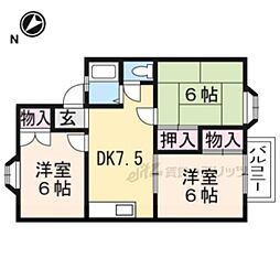 サニーフィールド 3DKの間取図画像