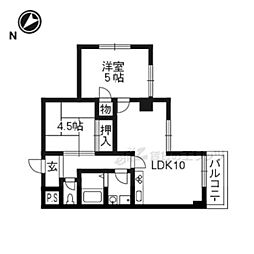 ガーデンスクエア瀬田 2LDKの間取図画像