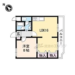 トップペアー福甚No.2 2LDKの間取図画像