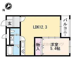 ハートフルマンションＶｅｎｅｒｅＮｅｏ 2階1LDKの間取り