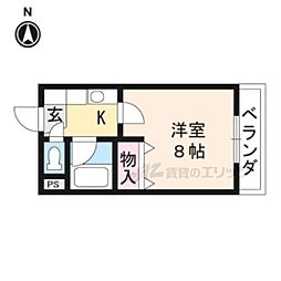 Ｍｏｒｅ草津 4階1Kの間取り