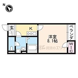 レオネクスト北沢 2階1Kの間取り