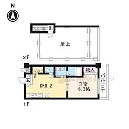 FOREST HILL 3階1DKの間取り