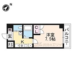 ピュアドミトリーシミズ 1Kの間取図画像