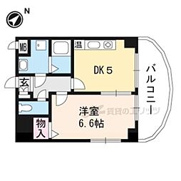シャインローヤル 1DKの間取図画像