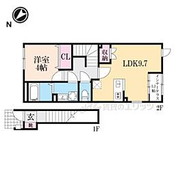 G.L Plus 1LDKの間取図画像