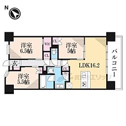 ブランズシティ南草津 3LDKの間取図画像