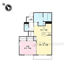STS 1LDKの間取図画像