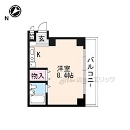 ドエルコトブキ ワンルームの間取図画像