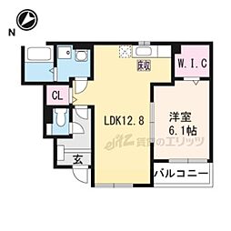 コータ・コートG 1LDKの間取図画像