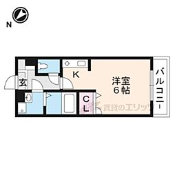 CASAGrande ワンルームの間取図画像