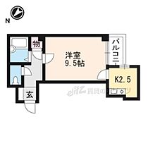 滋賀県大津市中央４丁目（賃貸マンション1K・4階・28.76㎡） その2