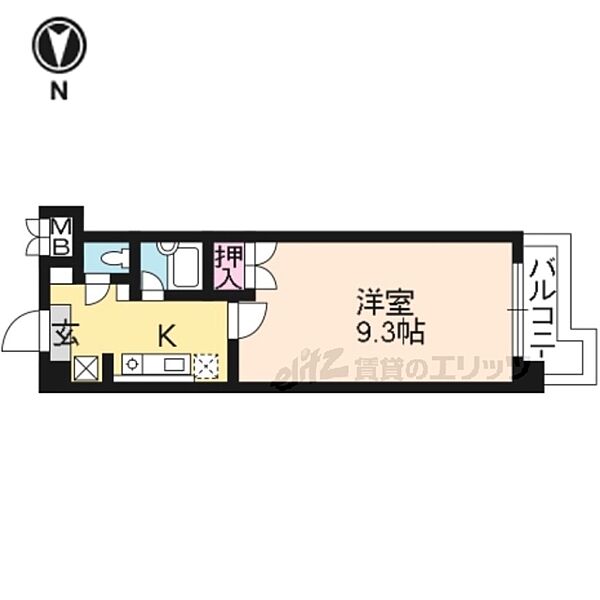 アートプラザ124 2016｜滋賀県草津市野路東４丁目(賃貸マンション1K・2階・26.94㎡)の写真 その2