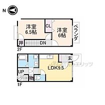 滋賀県長浜市宮司町（賃貸アパート2LDK・2階・53.00㎡） その2