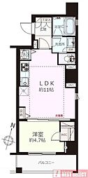 コンシェリア恵比寿 1LDKの間取図画像