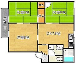 ガーデンシティー御牧  ｜ 福岡県遠賀郡水巻町猪熊2丁目（賃貸アパート3DK・1階・54.00㎡） その2