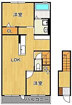 Legend　ハイム　F棟  ｜ 福岡県北九州市若松区ひびきの北（賃貸アパート2LDK・2階・57.31㎡） その2