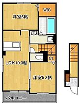 リバーサイドヴィラII  ｜ 福岡県遠賀郡水巻町猪熊7丁目（賃貸アパート2LDK・2階・54.80㎡） その2