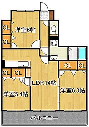 ドエルヴィラ本城 3階