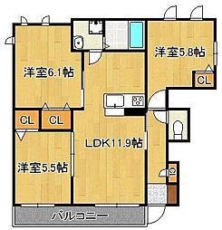シャーメゾンひびきのII 1階