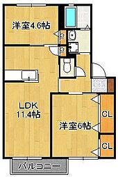 ボヌール青葉台Ｂ棟 2階