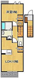 プランドールセゾン1 1LDKの間取図画像