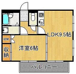 ザスクエアオリオレジデンス 1LDKの間取図画像