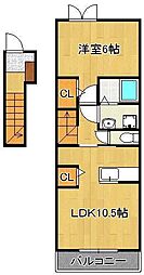 シャルム・コッティII 2階