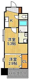 ギャラン折尾 2Kの間取図画像