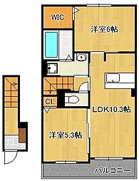 リバーサイドヴィラII 2階