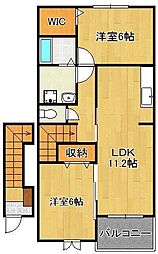 ファミールメゾン 2LDKの間取図画像