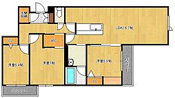 ベレオ本城東 3LDKの間取図画像