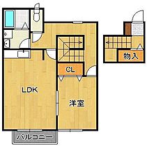 AL SOLE  ｜ 福岡県北九州市八幡西区岸の浦1丁目（賃貸アパート1LDK・2階・54.23㎡） その2