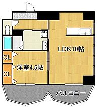 ベイパレスWAKAMATSU I  ｜ 福岡県北九州市若松区中川町（賃貸マンション1LDK・2階・41.20㎡） その2