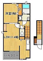 イリーデ　ヤハタ　A  ｜ 福岡県北九州市八幡西区樋口町（賃貸アパート1LDK・2階・42.28㎡） その2