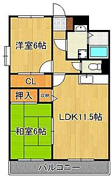 ハイネス穴生II 2階