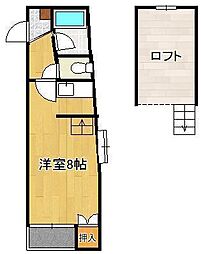サンピエール菅原2 ワンルームの間取図画像