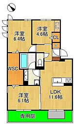 D-ROOM鷹の巣 1階/-