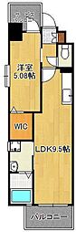 ギャラン鷹の巣 1LDKの間取図画像