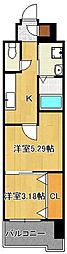 ギャラン鷹の巣 2Kの間取図画像