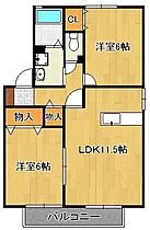 パインテールII  ｜ 福岡県北九州市八幡西区真名子2丁目（賃貸アパート2LDK・2階・53.76㎡） その2