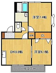 フレグランス里中 2階