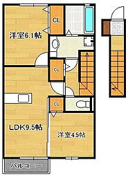 グランドヒルズA 2階