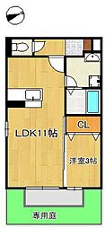 シャ・ノワール 1LDKの間取図画像