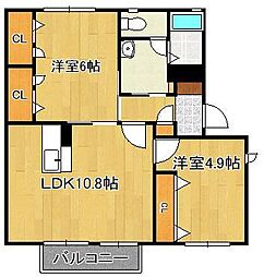 シャンテ星ヶ丘 2階